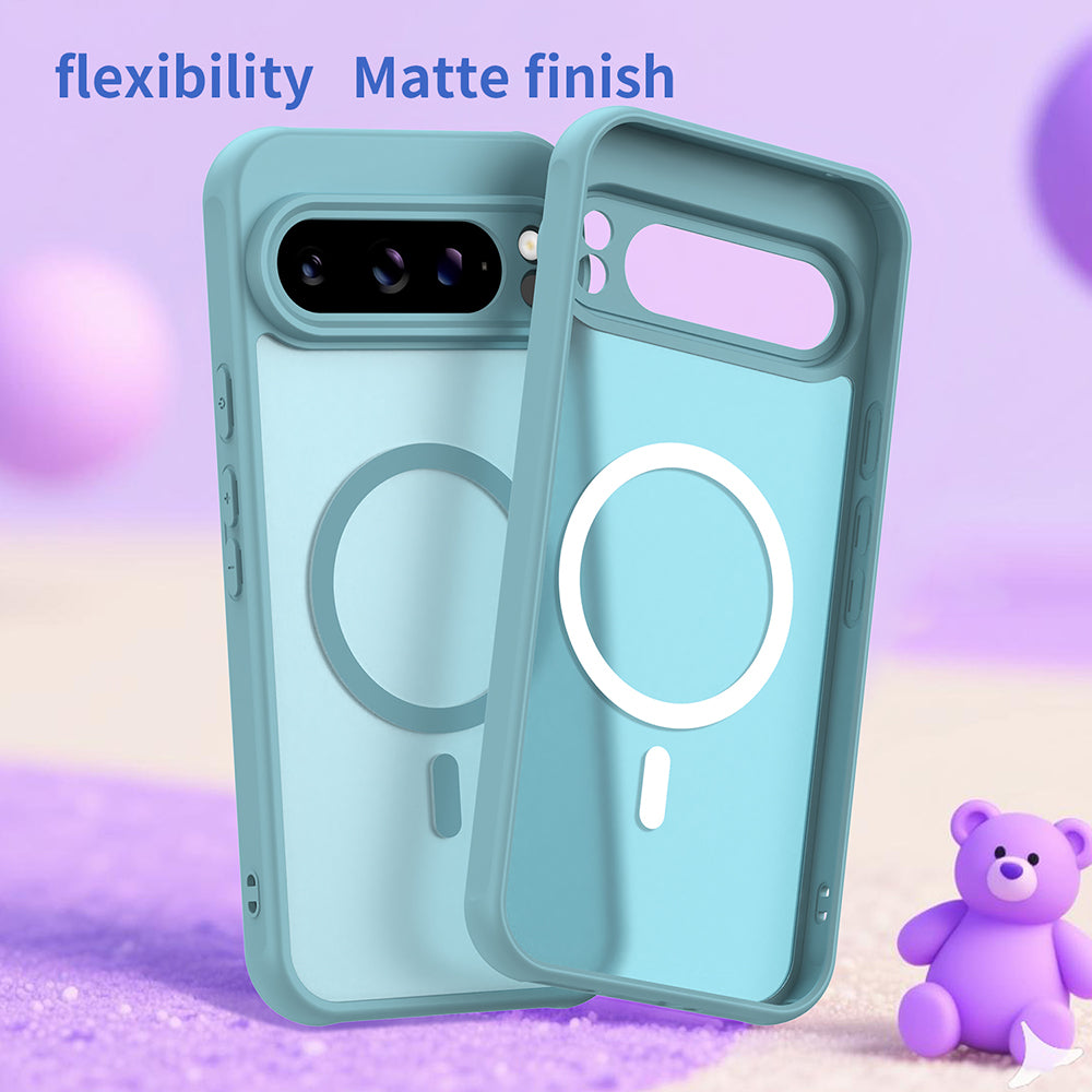 Husa MagSafe pentru Google Pixel 10 Pro, Techsuit, HaloFrost II, Verde Deschis