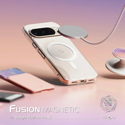 Husa MagSafe pentru Google Pixel 10 Pro XL, Ringke, Fusion, Transparenta