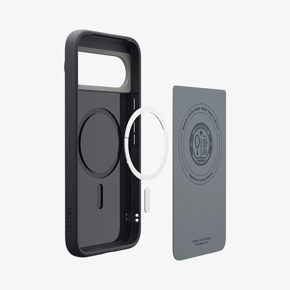 Husa MagSafe pentru Google Pixel 10 Pro XL, Spigen, Caseology Nano Pop, Neagra ACS09736
