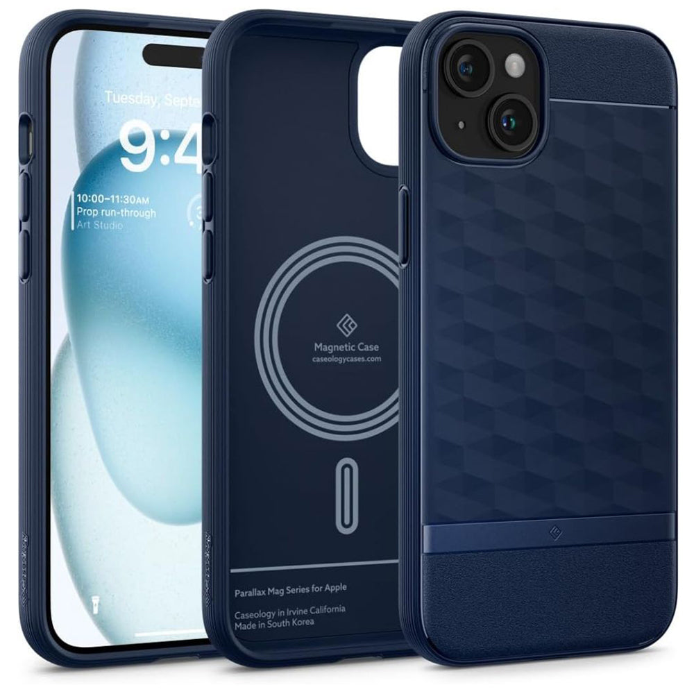 Husa MagSafe pentru Google Pixel 10 Pro XL, Spigen, Caseology Parallax, Albastra ACS09733
