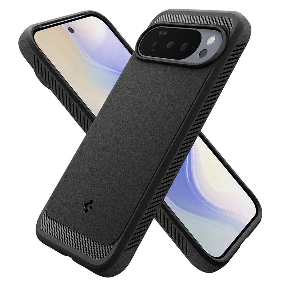 Husa MagSafe pentru Google Pixel 10 Pro XL, Spigen, Rugged Armor, Neagra Mata ACS09721