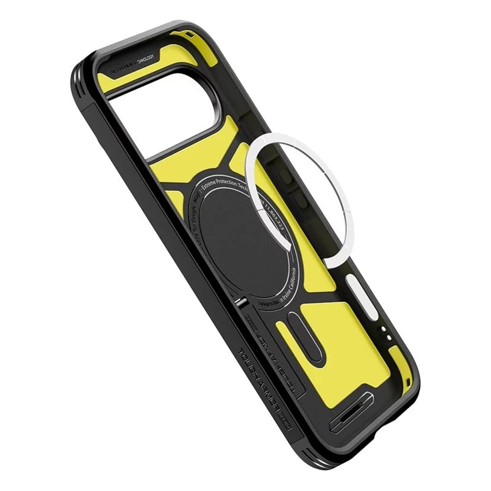 Husa MagSafe pentru Google Pixel 10 Pro XL, Spigen, Tough Armor, Neagra