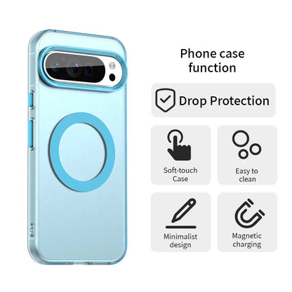 Husa MagSafe pentru Google Pixel 10 Pro XL, Techsuit, CandyCase, Albastra