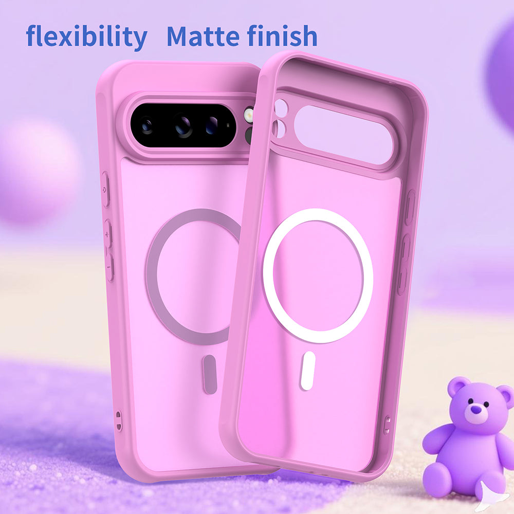 Husa MagSafe pentru Google Pixel 10 Pro XL, Techsuit, HaloFrost II, Roz