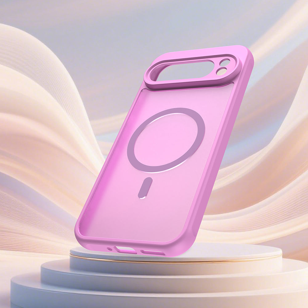 Husa MagSafe pentru Google Pixel 10 Pro XL, Techsuit, HaloFrost II, Roz