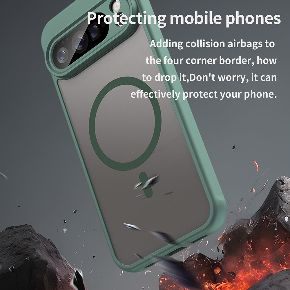 Husa MagSafe pentru Google Pixel 10 Pro XL, Techsuit, HaloFrost II, Verde