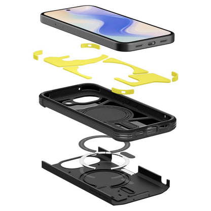 Husa MagSafe pentru Google Pixel 10a, Spigen, Tough Armor, Neagra ACS11280