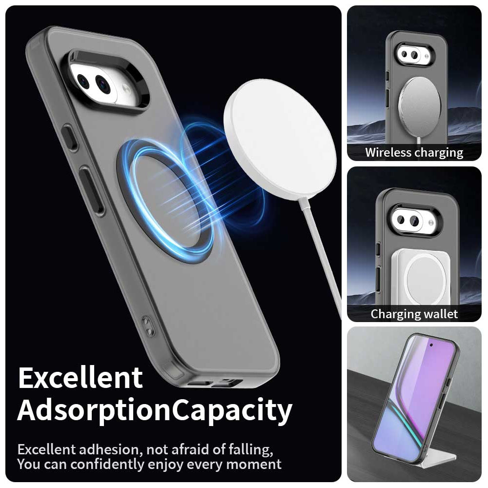 Husa MagSafe pentru Google Pixel 10a, Techsuit, CandyCase, Neagra