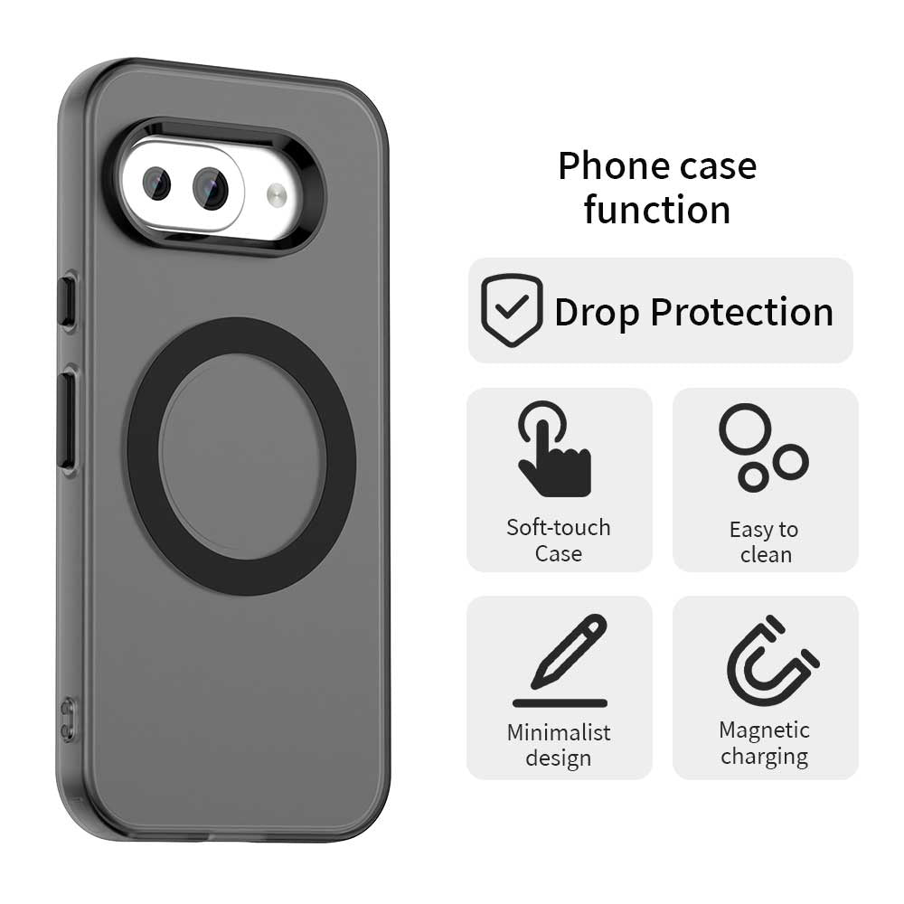 Husa MagSafe pentru Google Pixel 10a, Techsuit, CandyCase, Neagra
