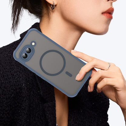 Husa MagSafe pentru Google Pixel 10a, Techsuit, HaloFrost II, Bleumarin