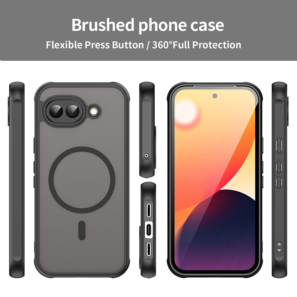 Husa MagSafe pentru Google Pixel 10a, Techsuit, HaloFrost II, Neagra