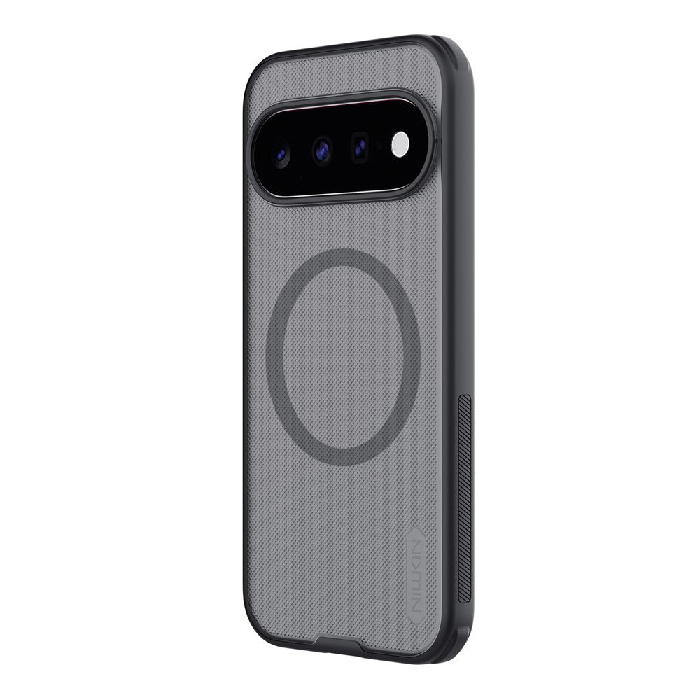 Husa MagSafe pentru Google Pixel 11, Nillkin, Super Shield Pro, Neagra Transparenta Satinata