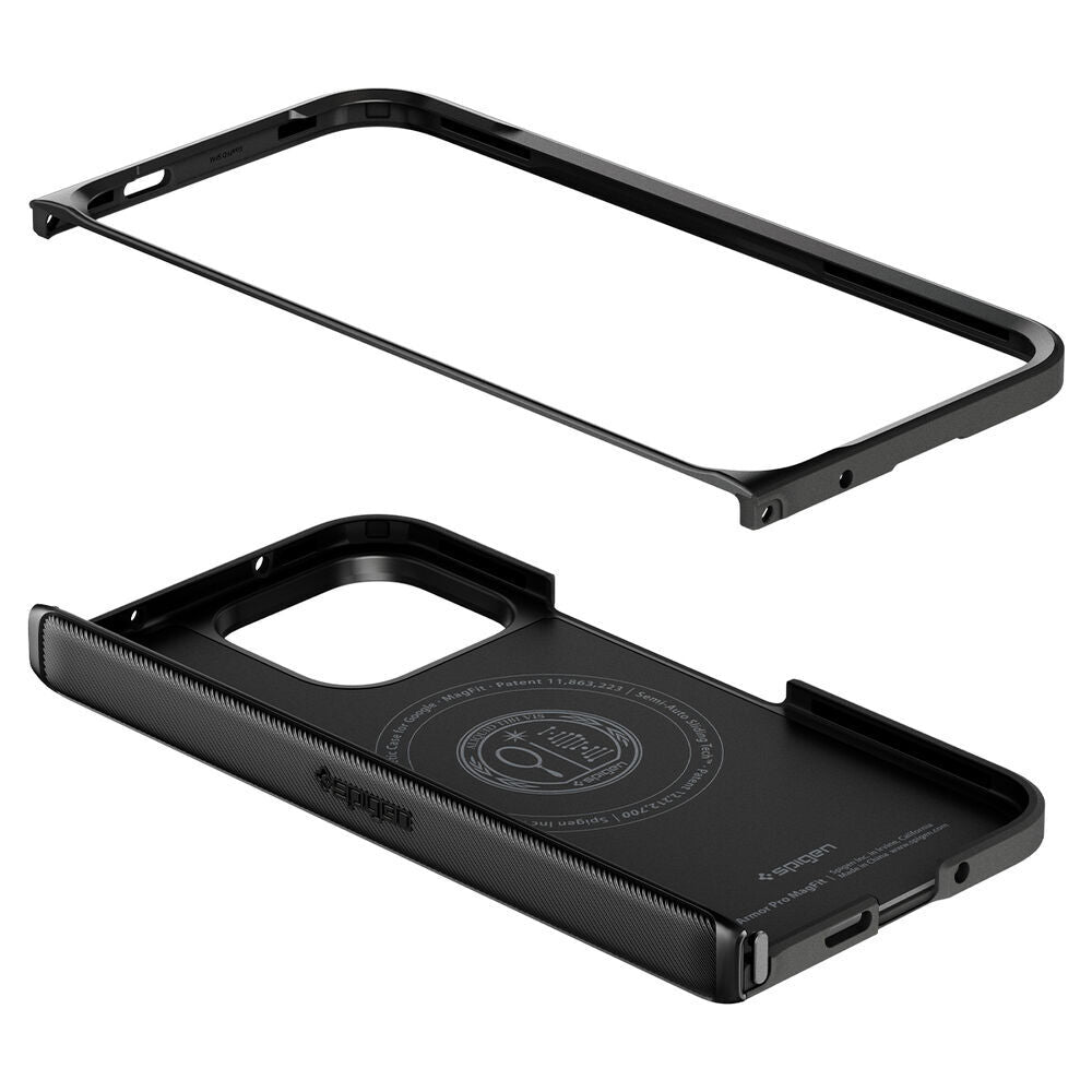 Husa MagSafe pentru Google Pixel 11 Pro Fold, Spigen, Slim Armor Pro, Neagra ACS11458