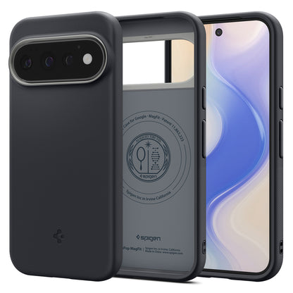 Husa MagSafe pentru Google Pixel 11 Pro, Spigen, Caseology Nano Pop, Neagra ACS11435
