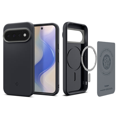 Husa MagSafe pentru Google Pixel 11 Pro, Spigen, Caseology Nano Pop, Neagra ACS11435