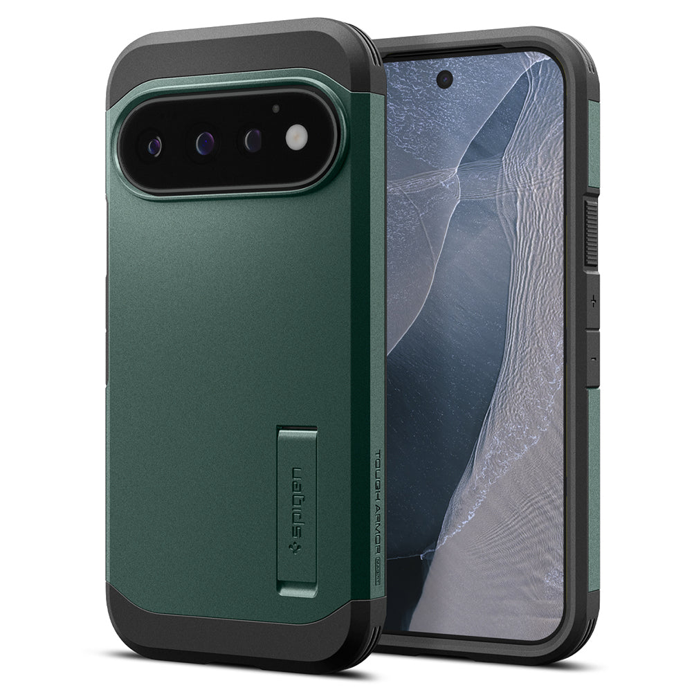 Husa MagSafe pentru Google Pixel 11 Pro, Spigen, Tough Armor, Verde ACS11859