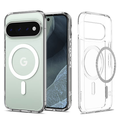 Husa MagSafe pentru Google Pixel 11 Pro, Spigen, Ultra Hybrid, Transparenta Alba ACS11431