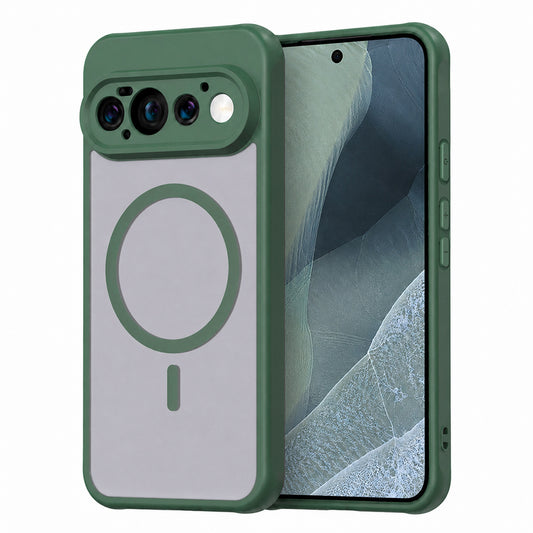 Husa MagSafe pentru Google Pixel 11 Pro, Techsuit, HaloFrost II, Verde