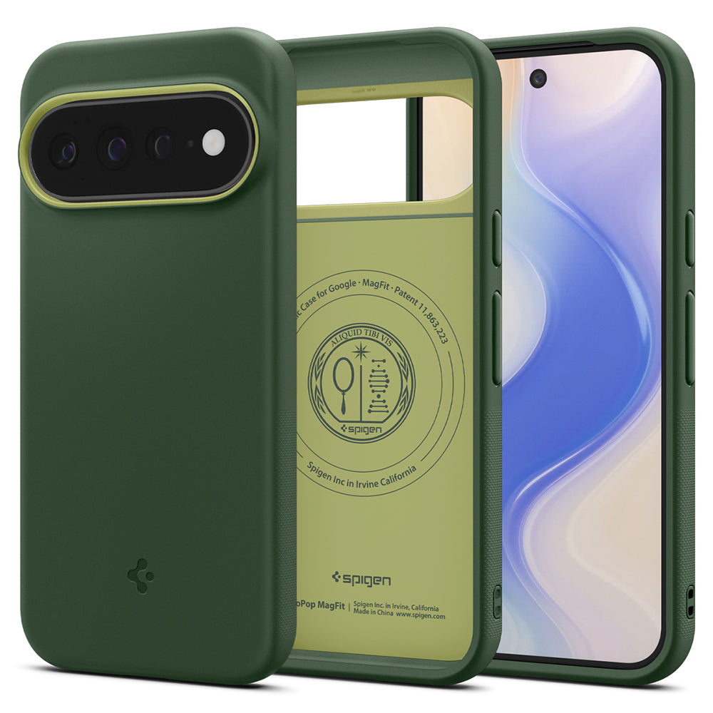 Husa MagSafe pentru Google Pixel 11 Pro XL, Spigen, Caseology Nano Pop, Verde ACS11456