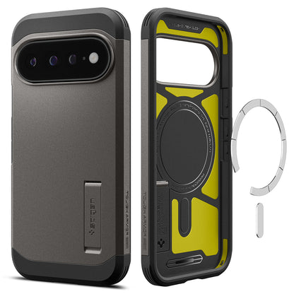 Husa MagSafe pentru Google Pixel 11 Pro XL, Spigen, Tough Armor, Gri ACS11865