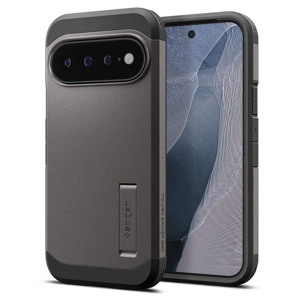 Husa MagSafe pentru Google Pixel 11 Pro XL, Spigen, Tough Armor, Gri ACS11865