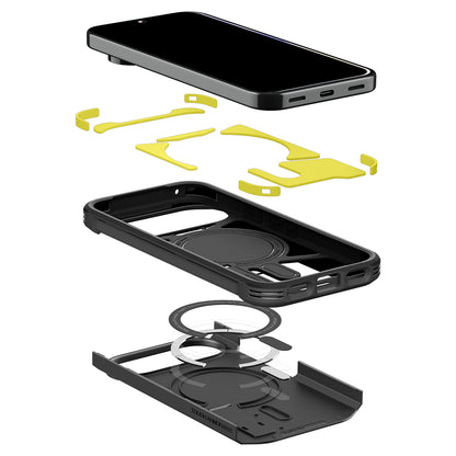 Husa MagSafe pentru Google Pixel 11 Pro XL, Spigen, Tough Armor, Neagra ACS11453