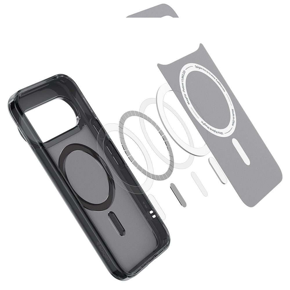 Husa MagSafe pentru Google Pixel 11 Pro XL, Spigen, Ultra Hybrid, Neagra Satinata ACS11452