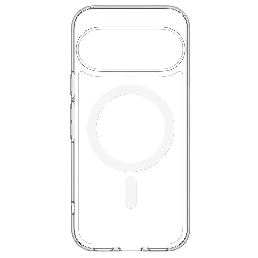 Husa MagSafe pentru Google Pixel 11 Pro XL, Spigen, Ultra Hybrid, Transparenta Alba ACS11451