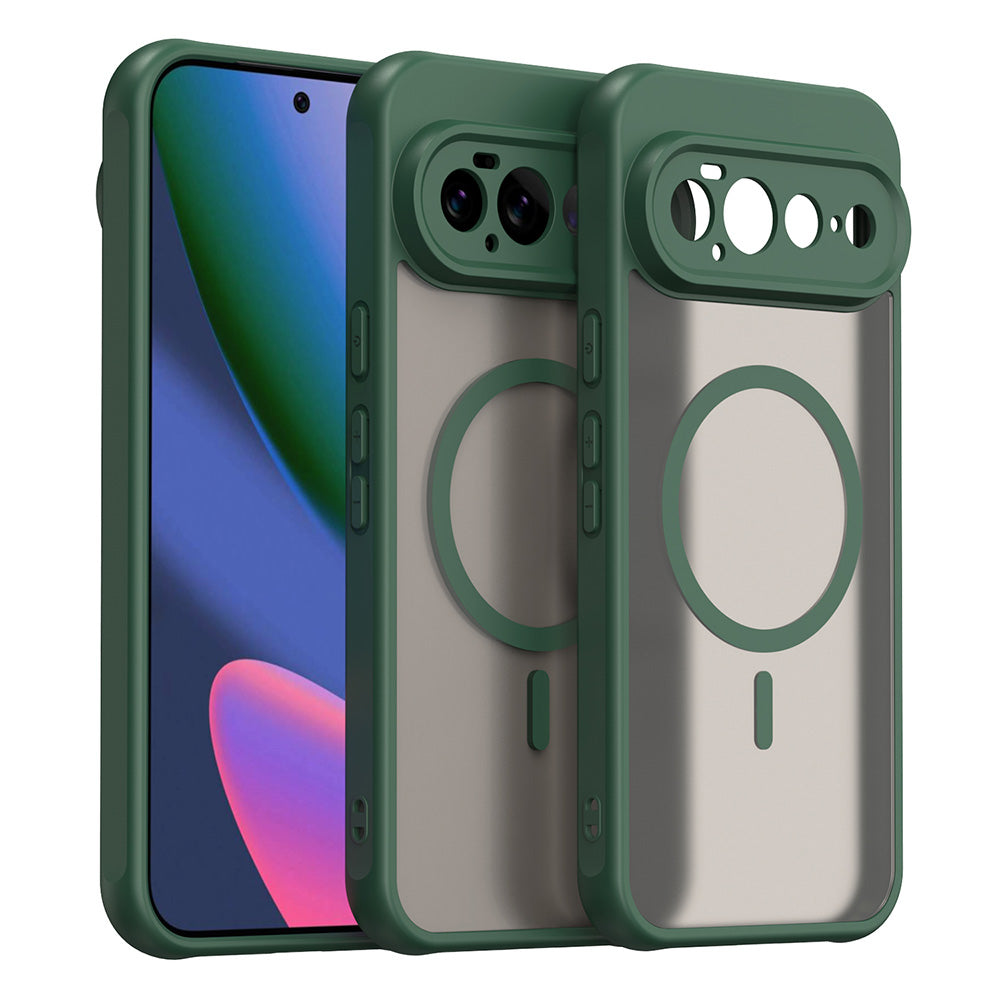 Husa MagSafe pentru Google Pixel 11 Pro XL, Techsuit, HaloFrost II, Verde