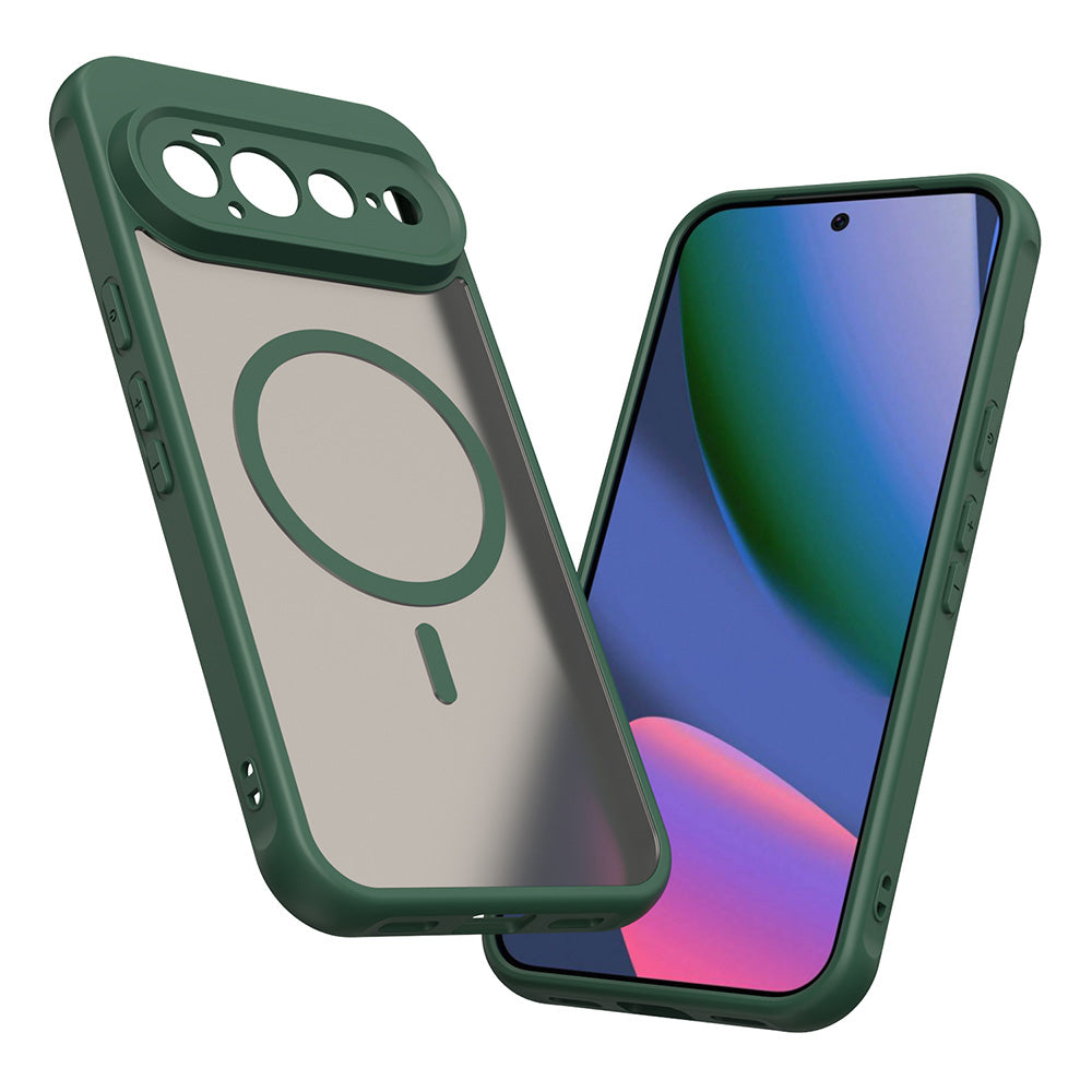 Husa MagSafe pentru Google Pixel 11 Pro XL, Techsuit, HaloFrost II, Verde