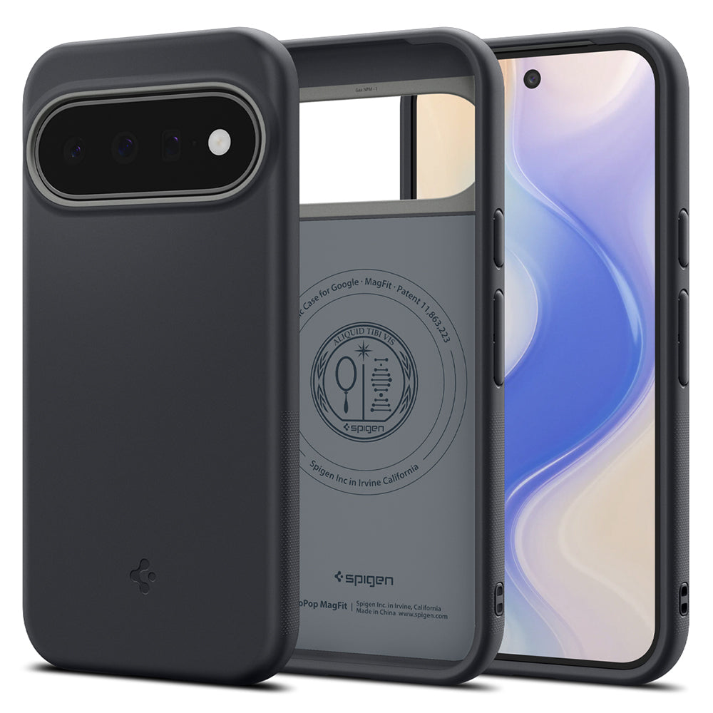 Husa MagSafe pentru Google Pixel 11, Spigen, Caseology Nano Pop, Neagra ACS11445