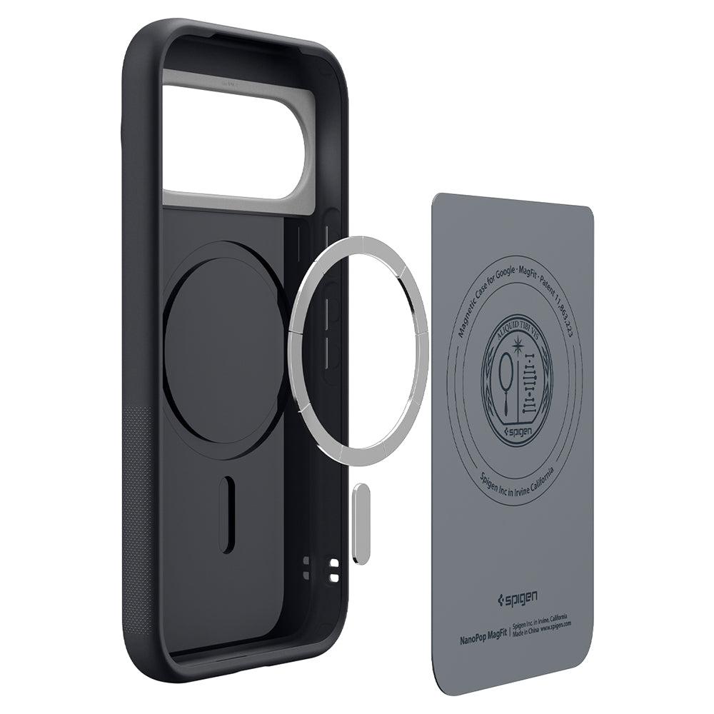 Husa MagSafe pentru Google Pixel 11, Spigen, Caseology Nano Pop, Neagra ACS11445