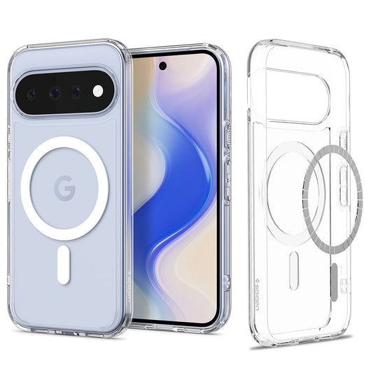 Husa MagSafe pentru Google Pixel 11, Spigen, Ultra Hybrid, Transparenta Alba ACS11441
