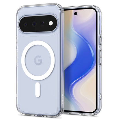 Husa MagSafe pentru Google Pixel 11, Spigen, Ultra Hybrid, Transparenta Alba ACS11441
