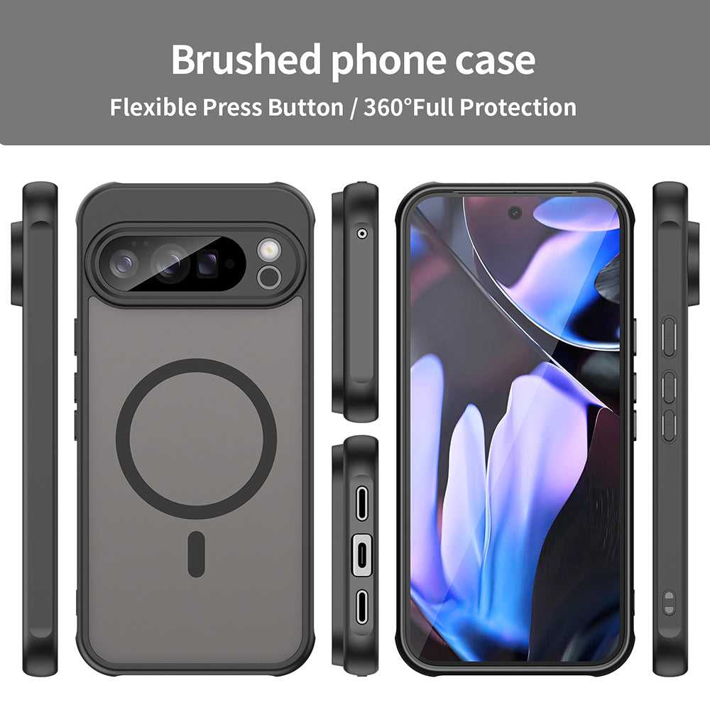 Husa MagSafe pentru Google Pixel 11, Techsuit, HaloFrost II, Bleumarin