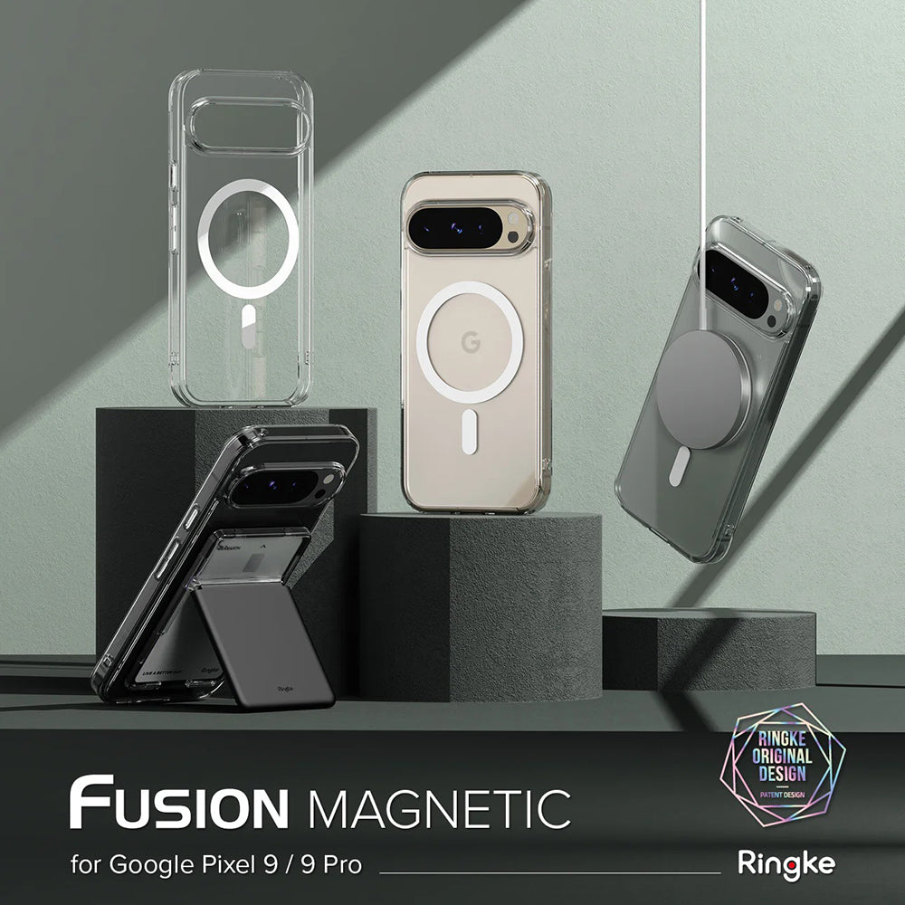 Husa MagSafe pentru Google Pixel 9 / 9 Pro, Ringke, Fusion, Transparenta