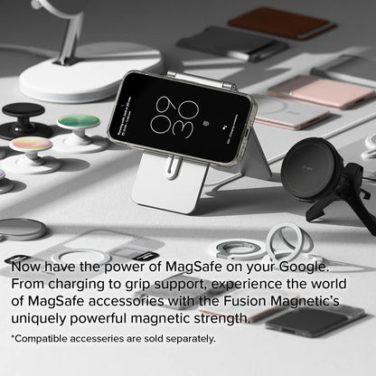 Husa MagSafe pentru Google Pixel 9 / 9 Pro, Ringke, Fusion, Transparenta