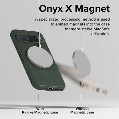 Husa MagSafe pentru Google Pixel 9 Pro, Ringke, Onyx, Verde Inchis