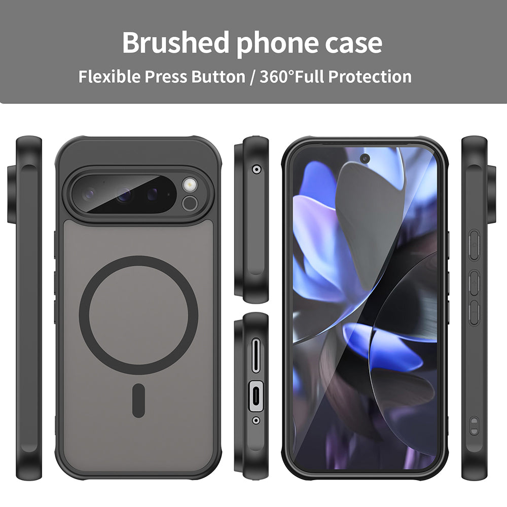 Husa MagSafe pentru Google Pixel 9 Pro, Techsuit, HaloFrost II, Neagra