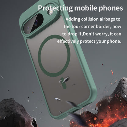 Husa MagSafe pentru Google Pixel 9, Techsuit, HaloFrost II, Verde
