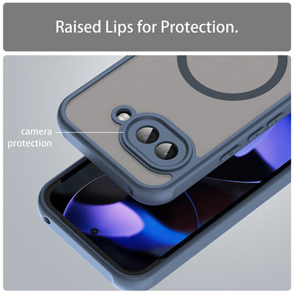 Husa MagSafe pentru Google Pixel 9a, Techsuit, HaloFrost II, Bleumarin