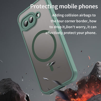 Husa MagSafe pentru Google Pixel 9a, Techsuit, HaloFrost II, Verde