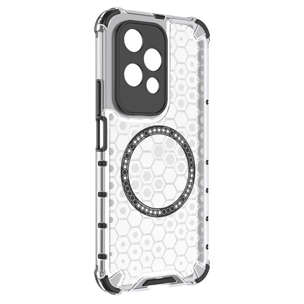 Husa MagSafe pentru Honor 200 Lite, Techsuit, HoneyComb Shield, Alba
