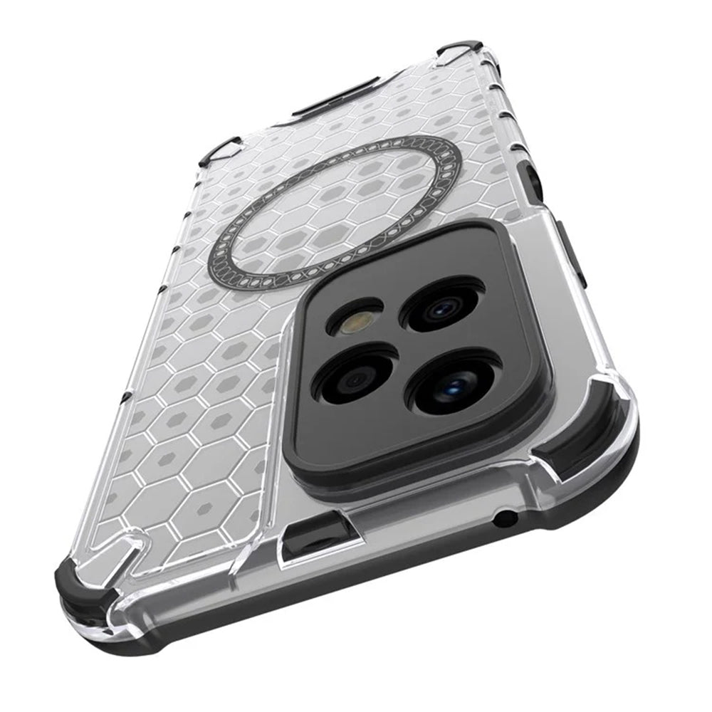 Husa MagSafe pentru Honor 200 Lite, Techsuit, HoneyComb Shield, Neagra
