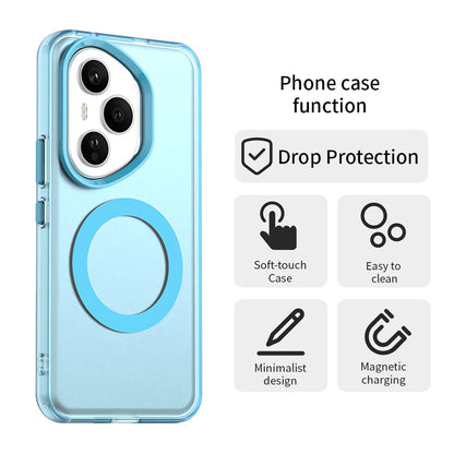 Husa MagSafe pentru Honor 400 Pro, Techsuit, CandyCase, Albastra