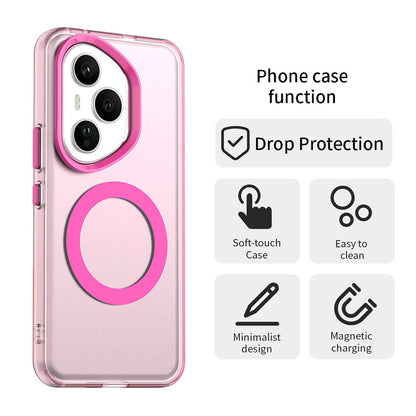 Husa MagSafe pentru Honor 400 Pro, Techsuit, CandyCase, Roz