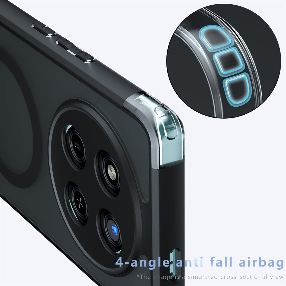 Husa MagSafe pentru Honor 400 Pro, Techsuit, PureFrost, Neagra
