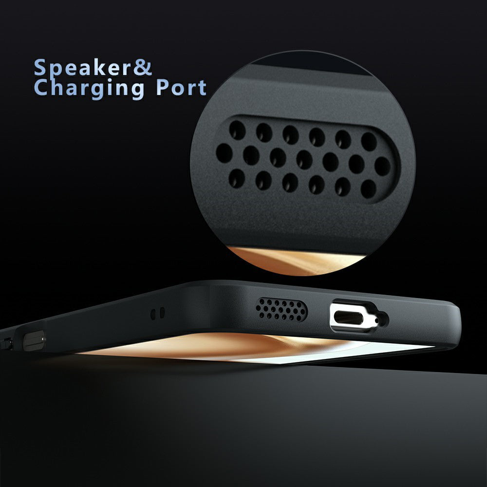 Husa MagSafe pentru Honor 400 Smart 4G / X7d 4G / 400 Smart 5G, Techsuit, PureFrost, Neagra Satinata