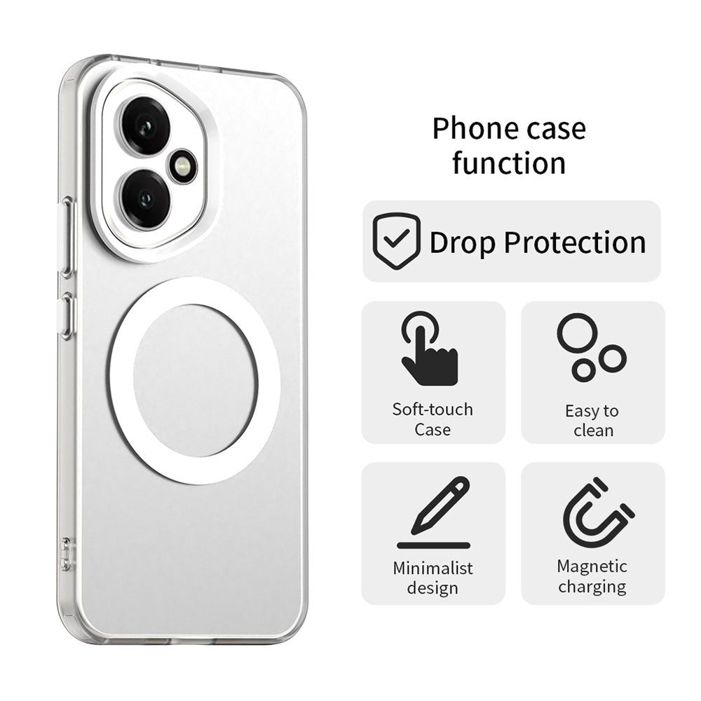 Husa MagSafe pentru Honor 400, Techsuit, CandyCase, Alba