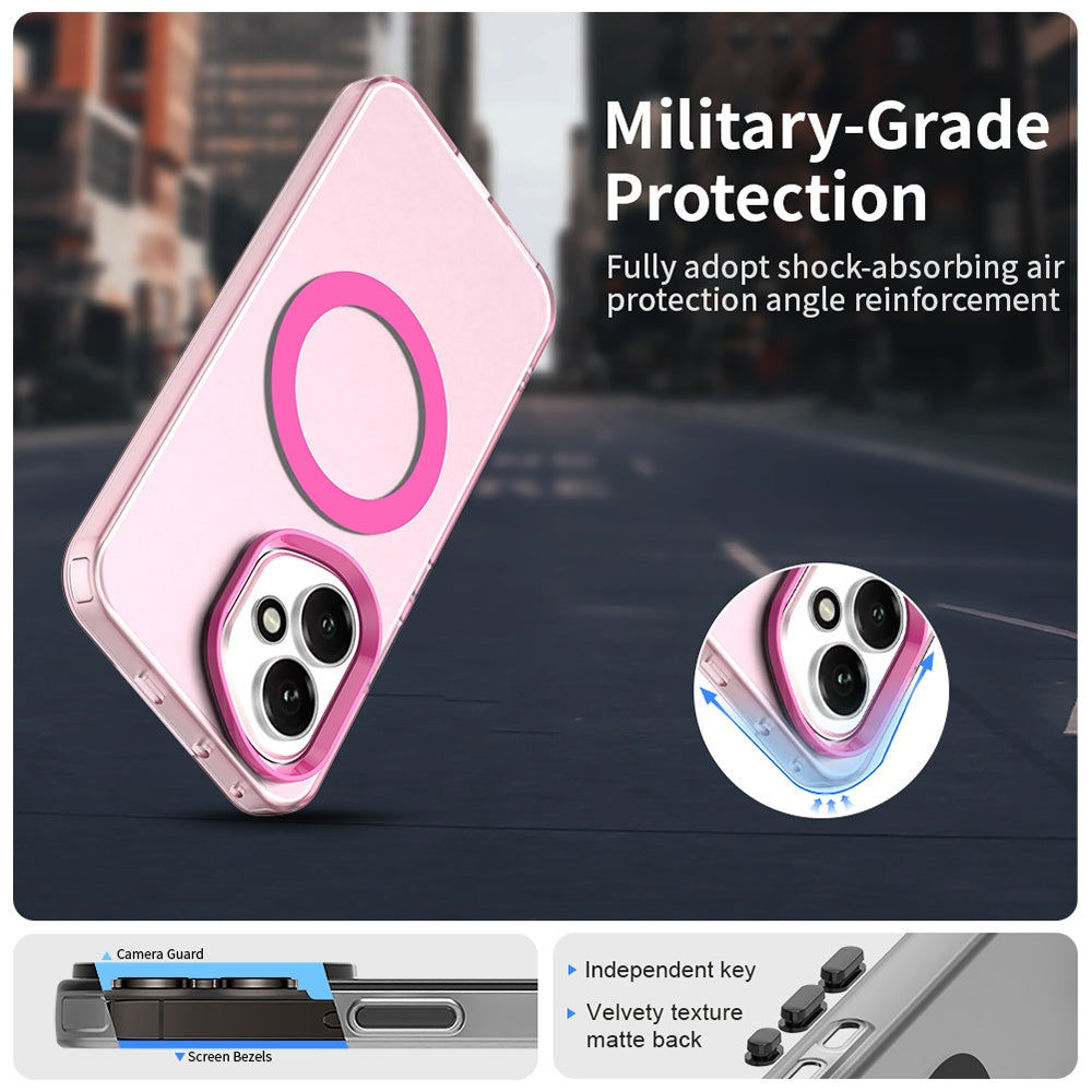 Husa MagSafe pentru Honor 400, Techsuit, CandyCase, Roz